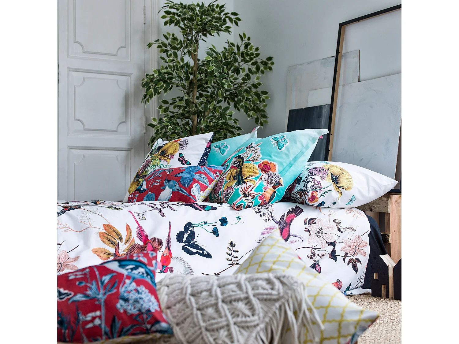 Funda nórdica Cama 150/160 (240x220 cm) Birds of paradise