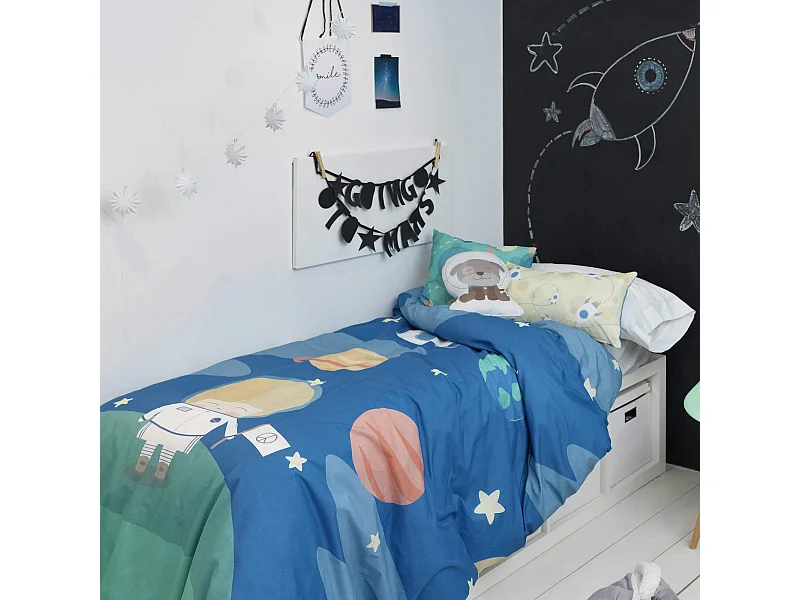 Parure housse de couette 180x220 cm Astronaut