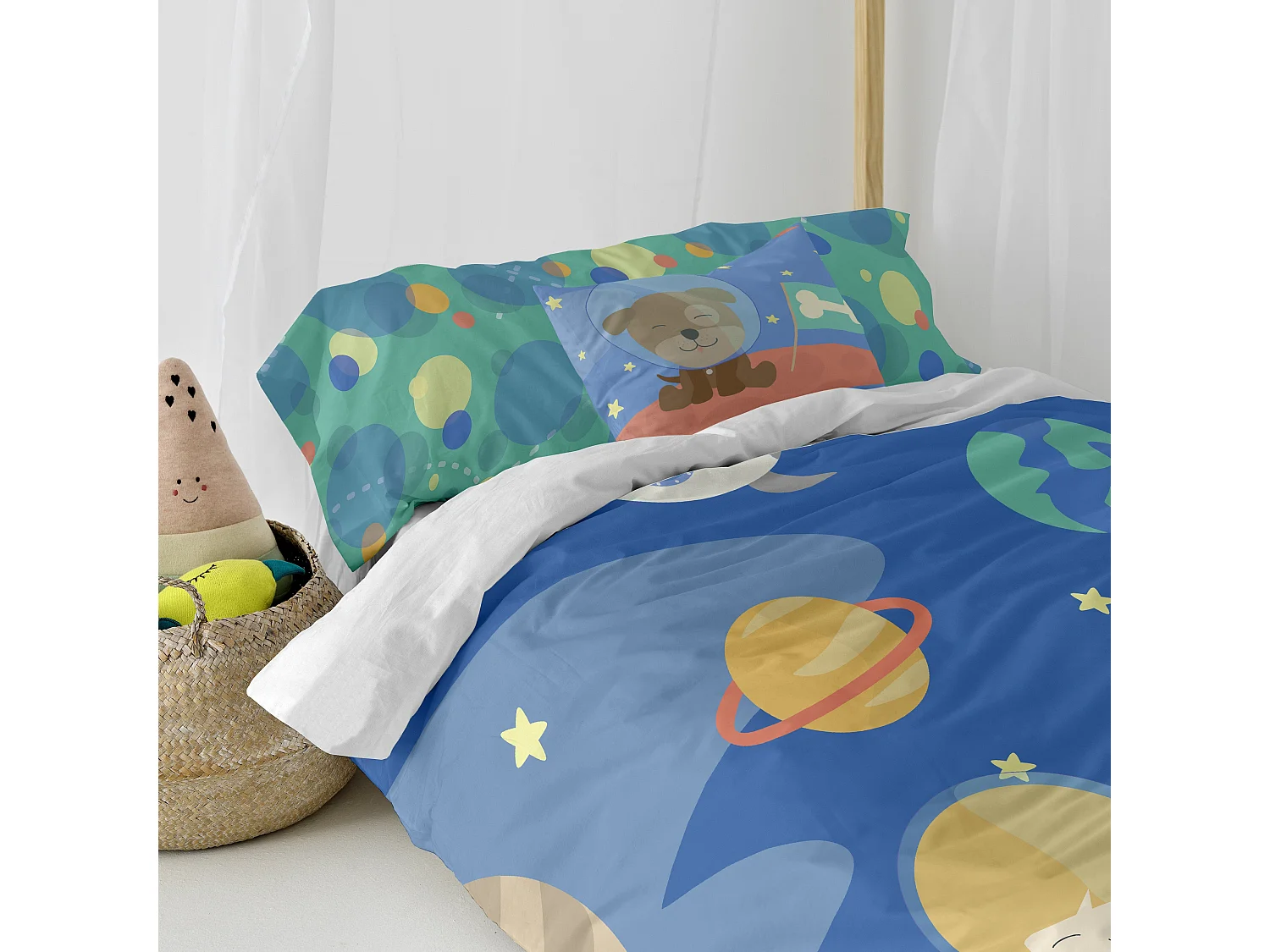 Parure housse de couette 180x220 cm Astronaut