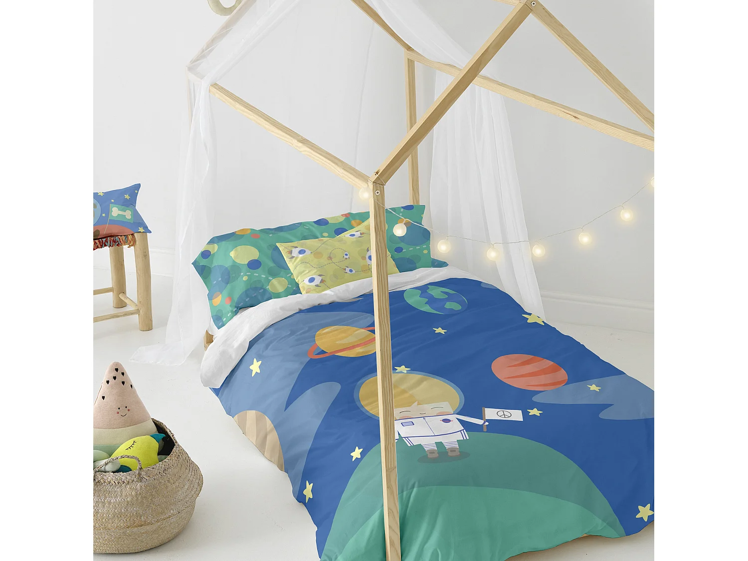 Parure housse de couette 180x220 cm Astronaut