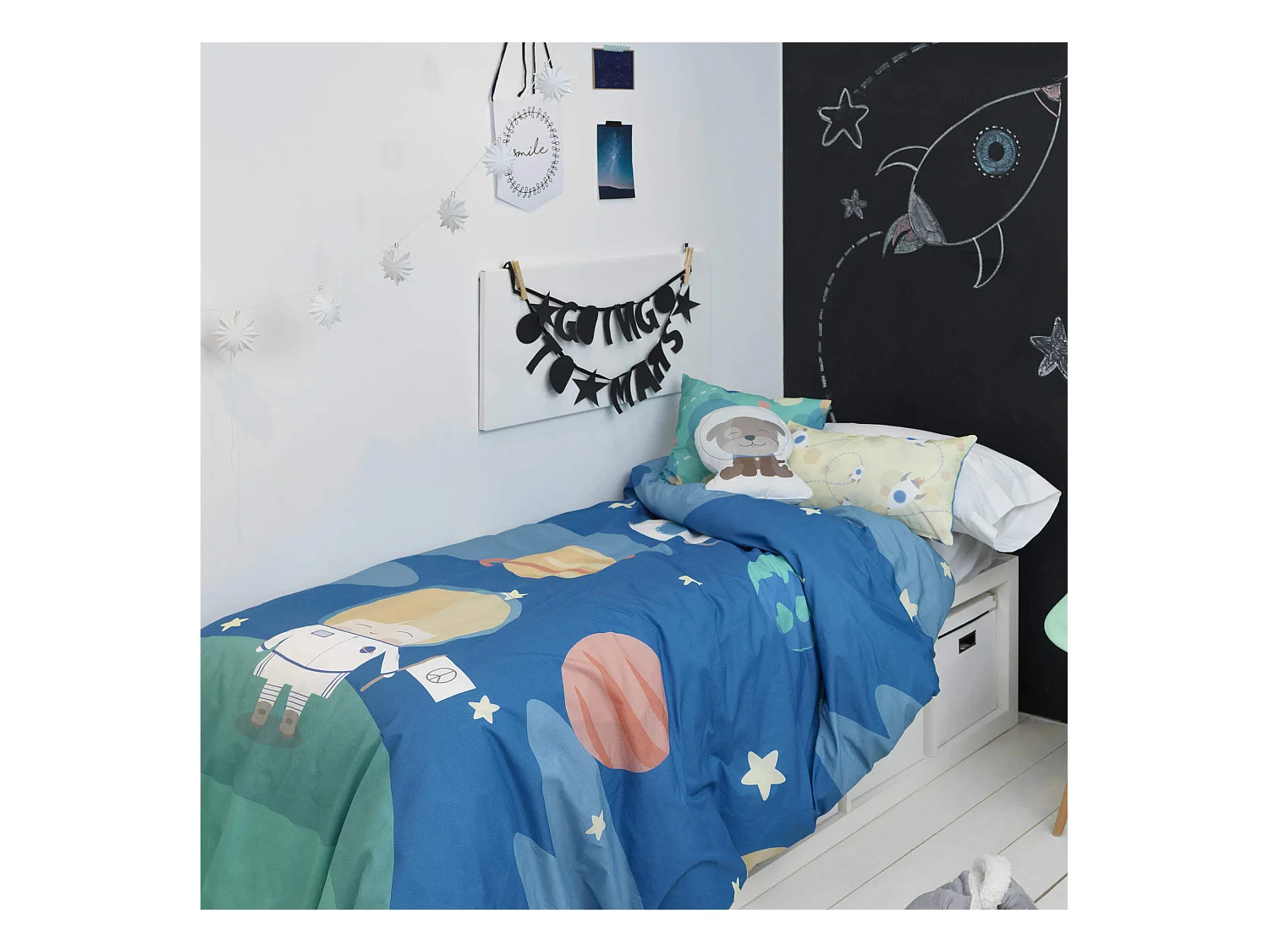 Parure housse de couette 180x220 cm Astronaut
