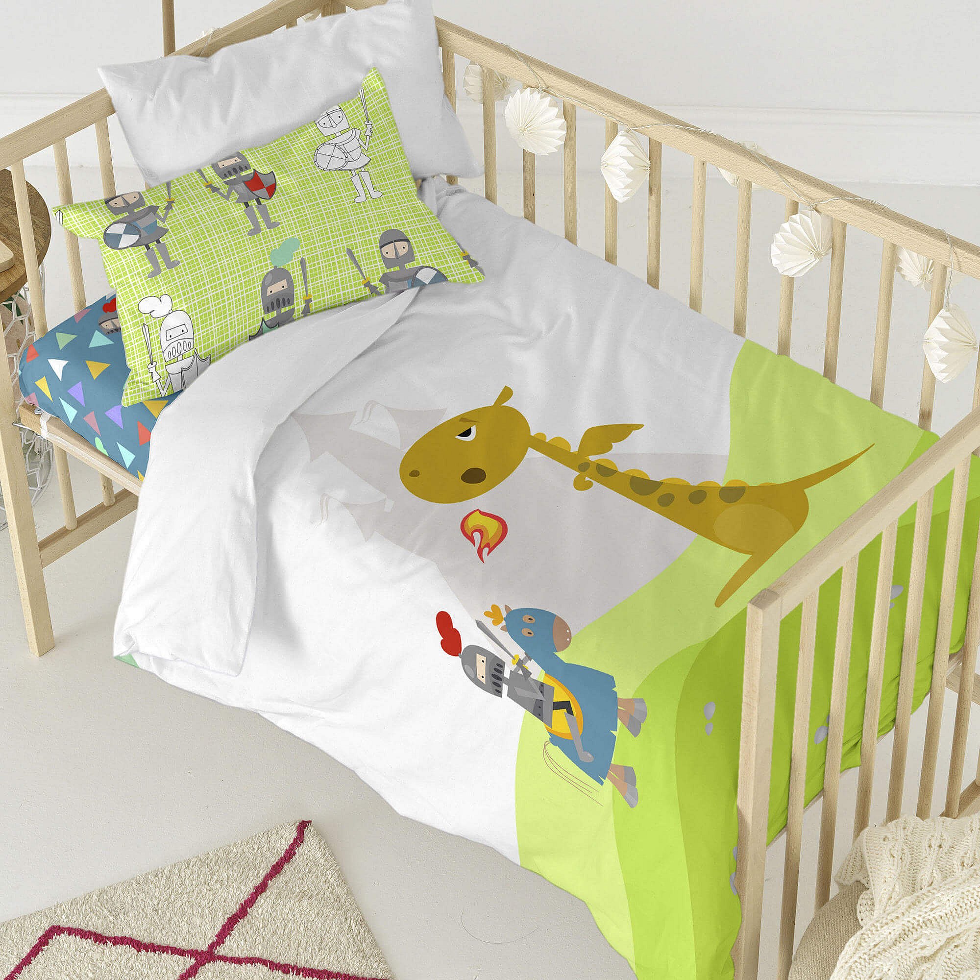 KARACA HOME PENGUINS Ensemble linge de lit brodé pour bébé gris main image 0