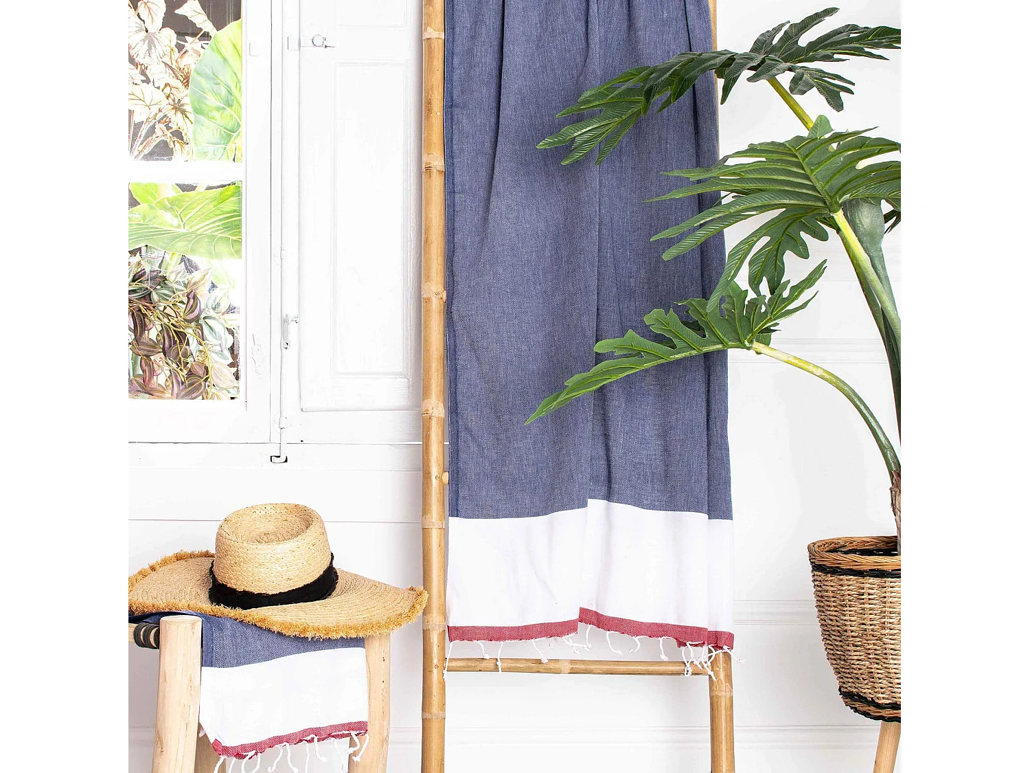 Serviette hammam 100x180 + 60x100 cm My jeans