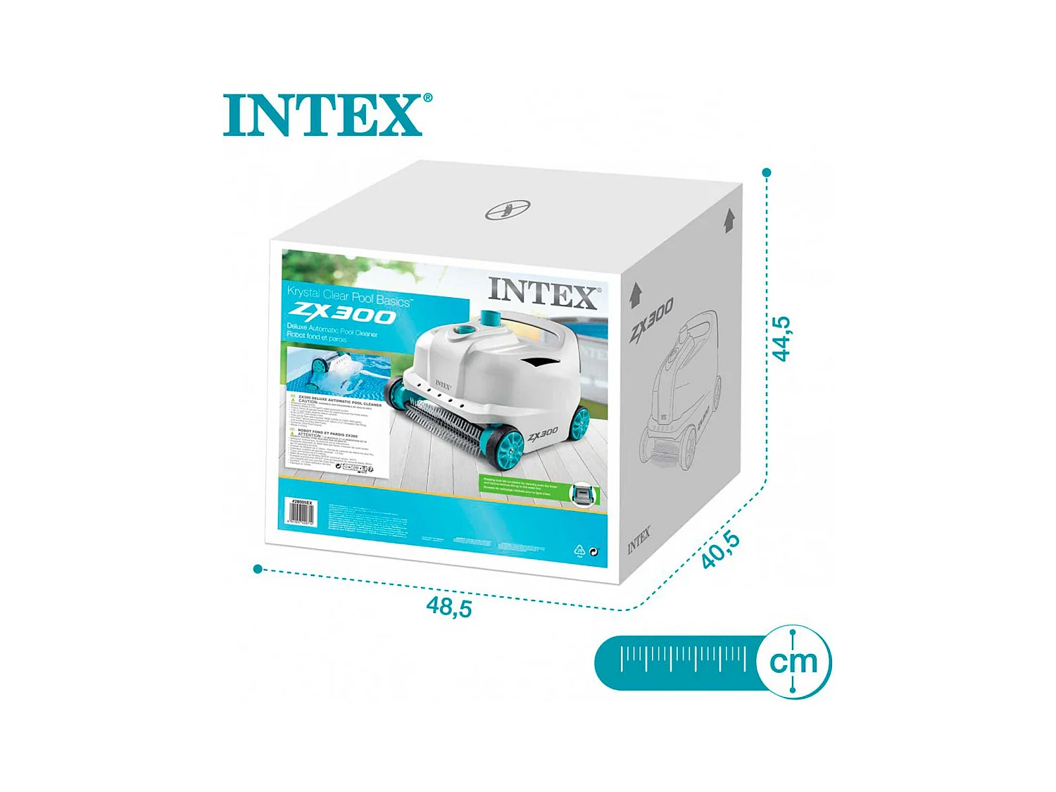 Robot limpiafondos Intex ZX300 para piscinas desmontables blanco