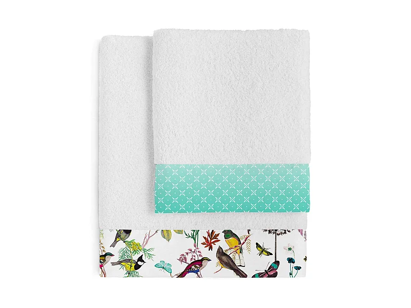 Lot de serviettes Pack de 2 Birds of paradise