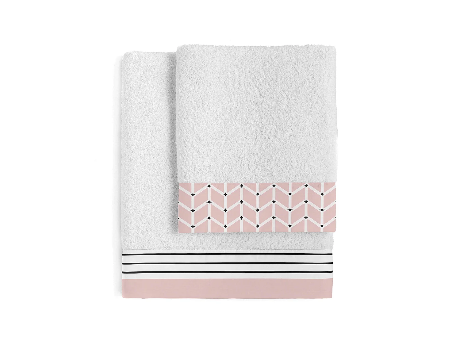 Set asciugamani Set di 2 pezzi Blush