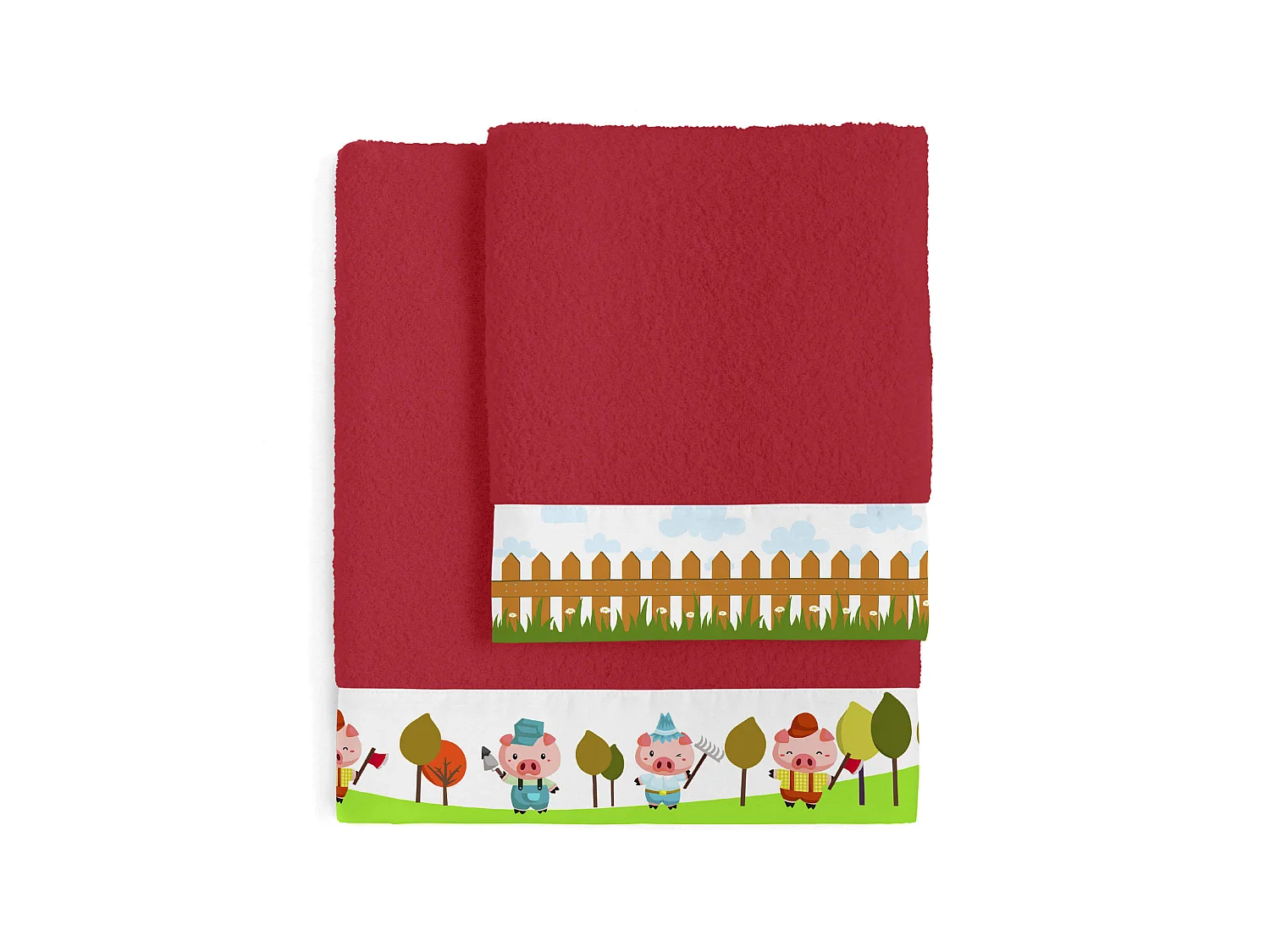 Juego toallas Pack de 2 Piggys