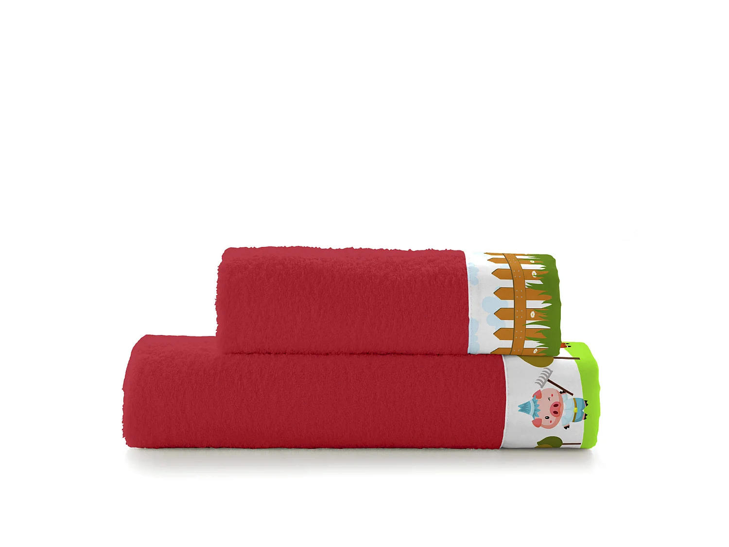 Lot de serviettes Pack de 2 Piggys