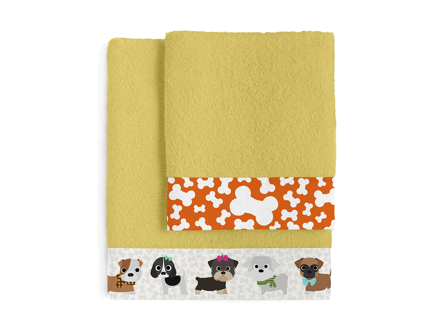 Juego toallas Pack de 2 Dogs