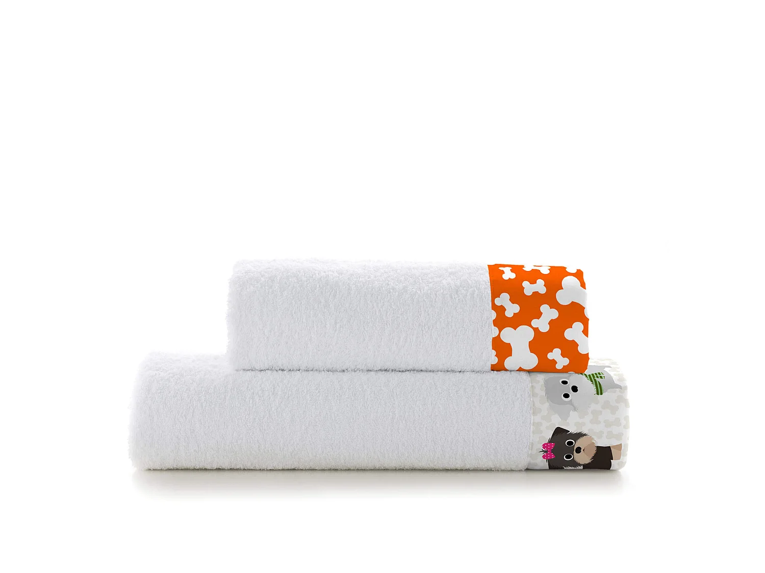 Lot de serviettes Pack de 2 Dogs