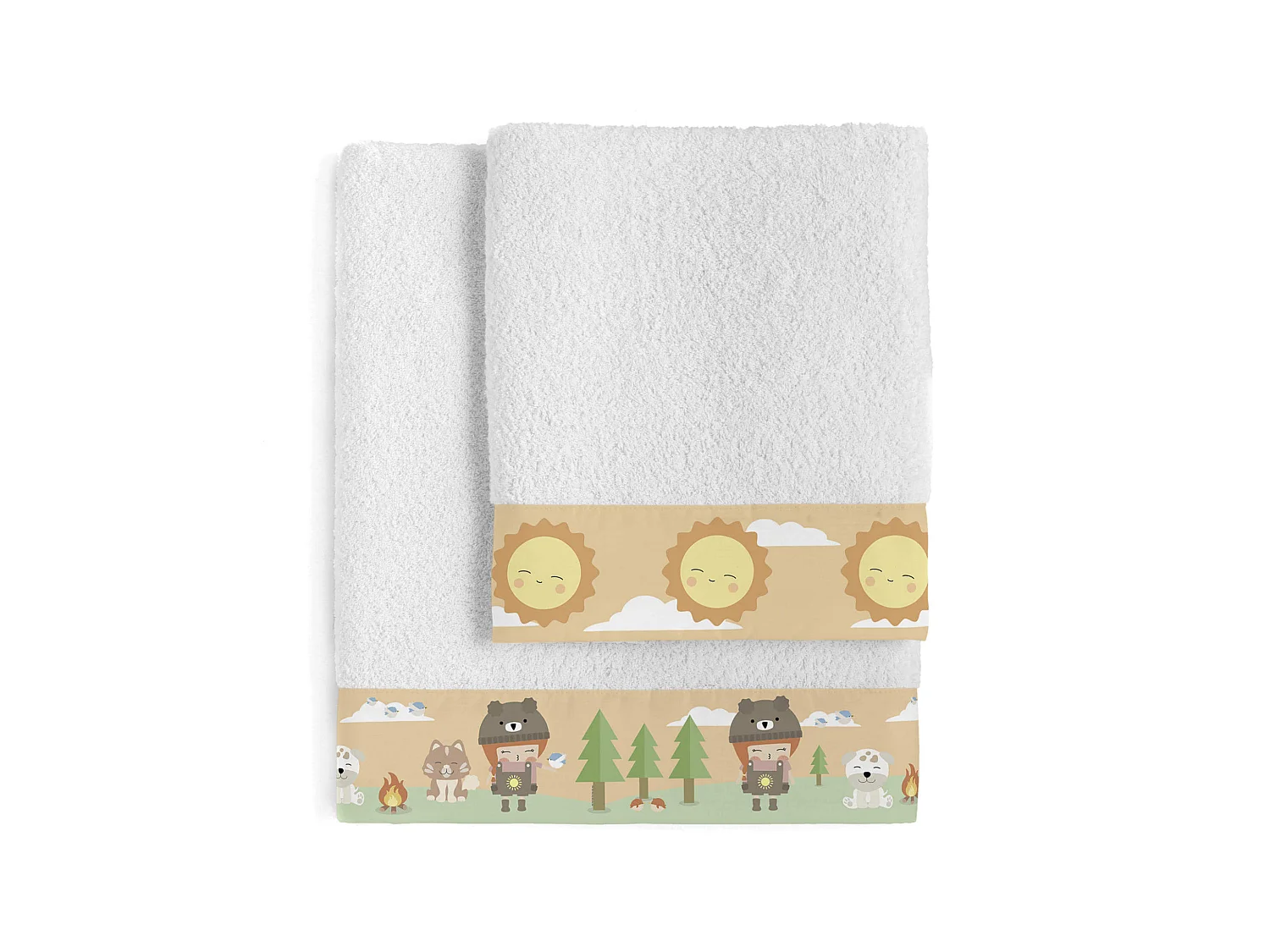 Handtuch- set Pack of 2 Camping
