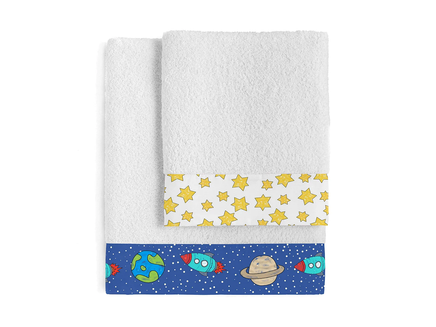 Juego toallas Pack de 2 Space rocket