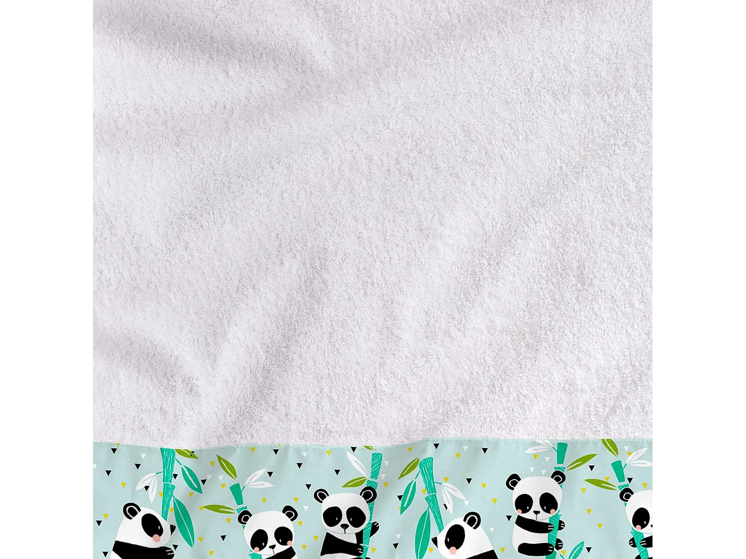 Set asciugamani Set di 2 pezzi Panda garden blue