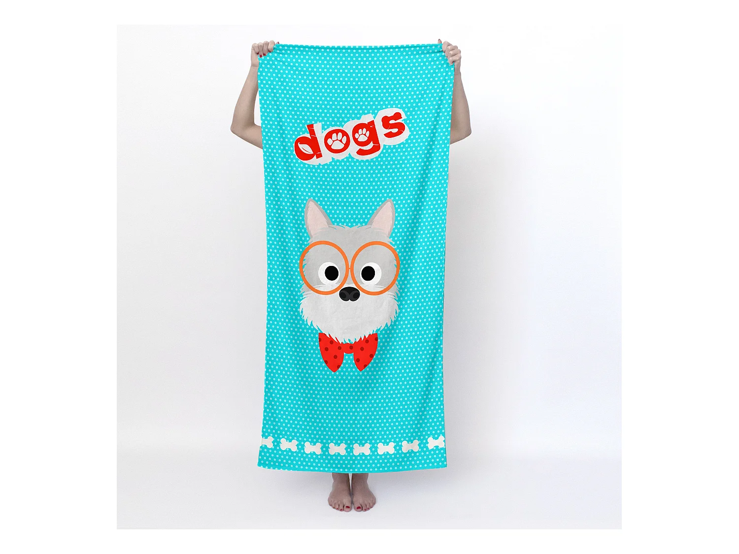 Toalla 70x150 cm Dogs