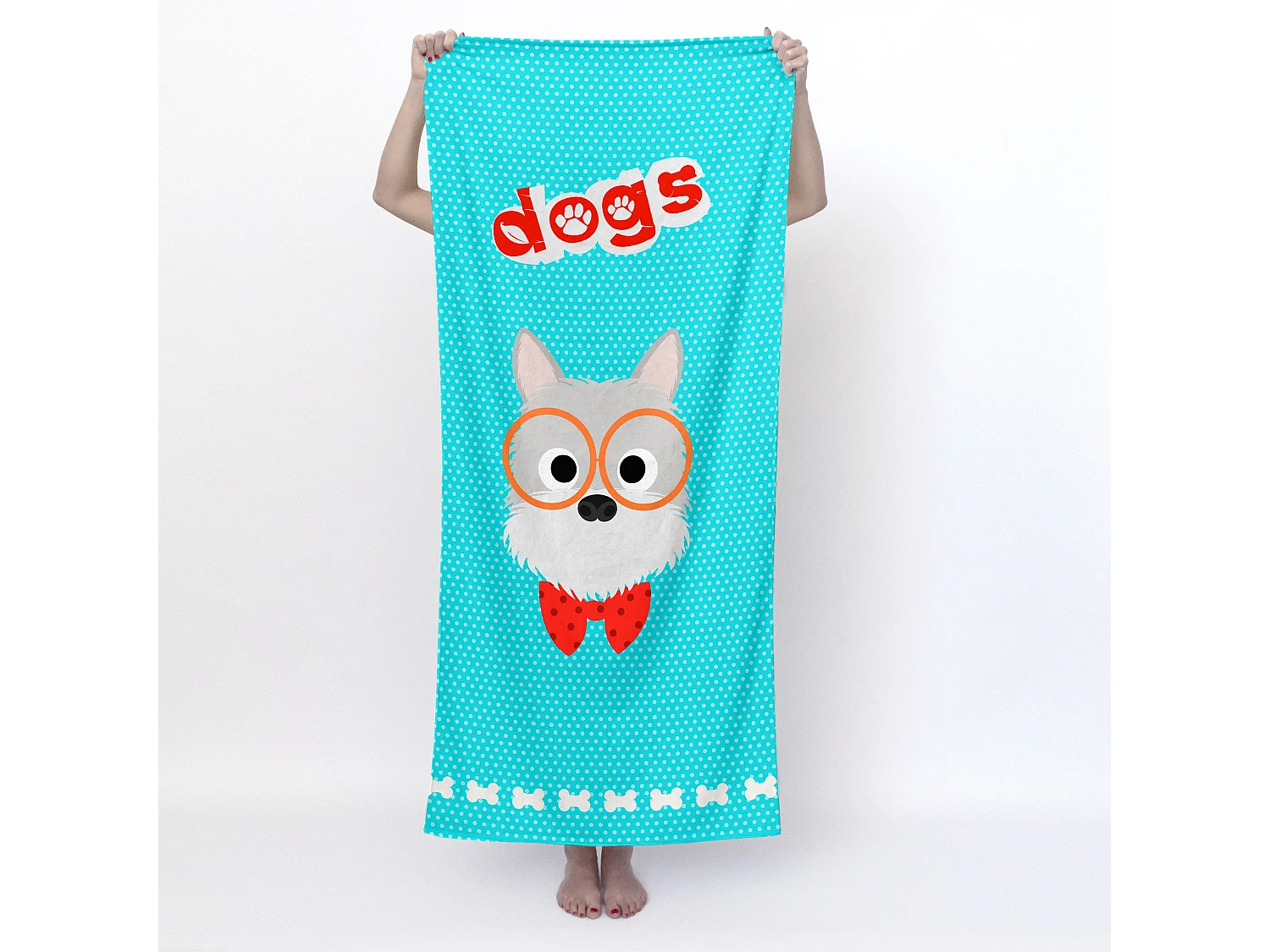 Toalla 70x150 cm Dogs