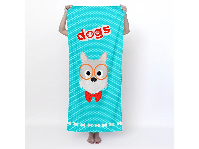 Toalla 70x150 cm Dogs