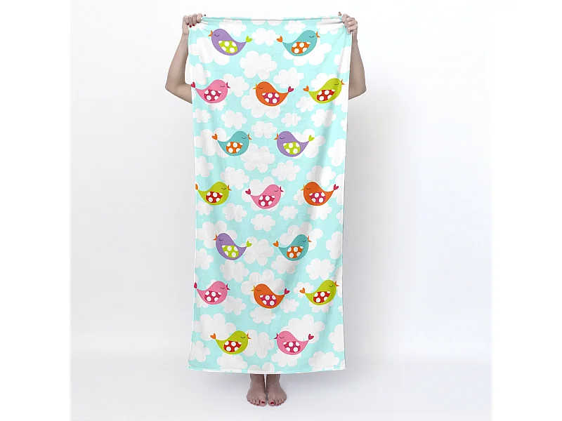 Toalla 70x150 cm Little birds
