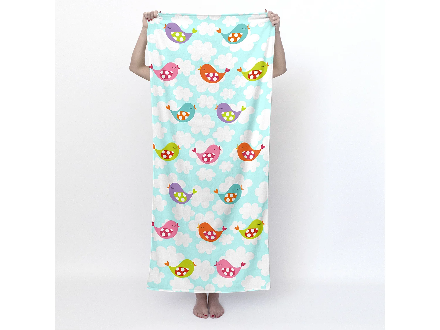 Asciugamano 70x150 cm Little birds