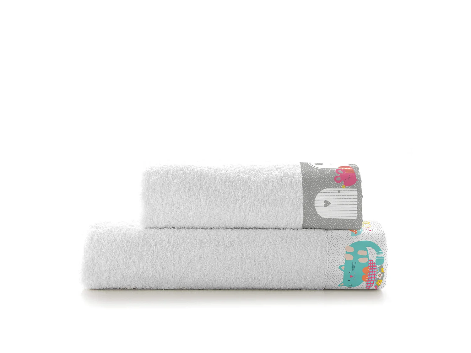 Handtuch- set Pack of 2 Cat & mouse