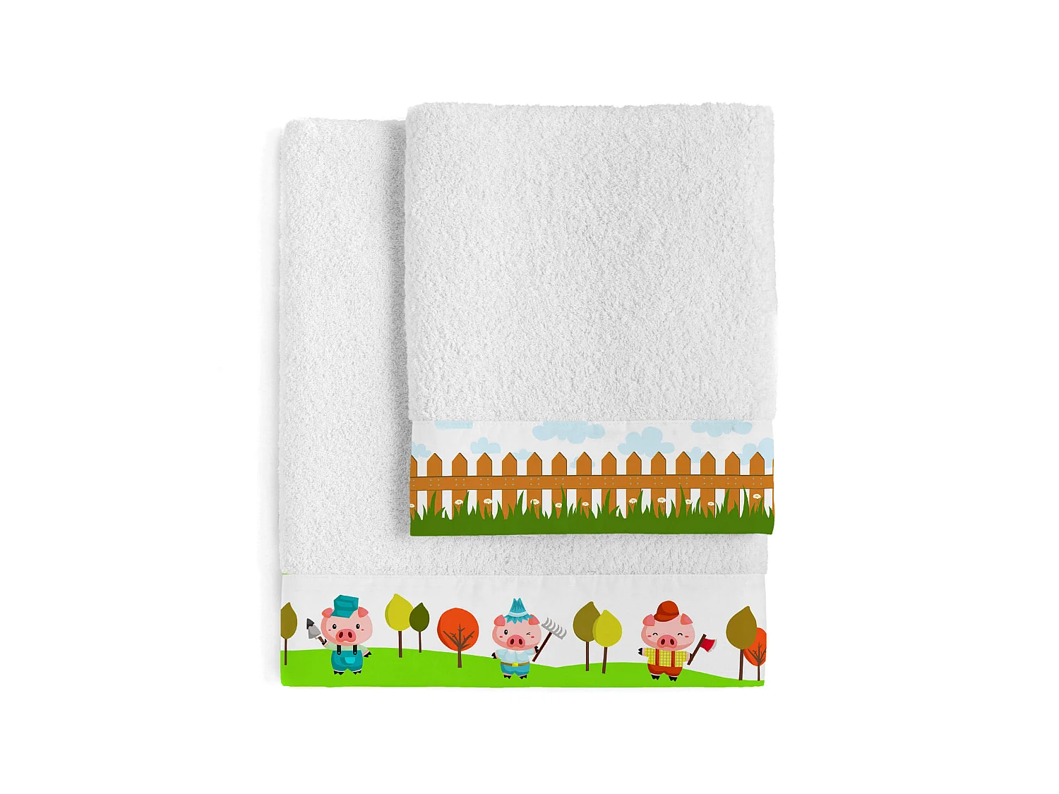 Juego toallas Pack de 2 Piggys