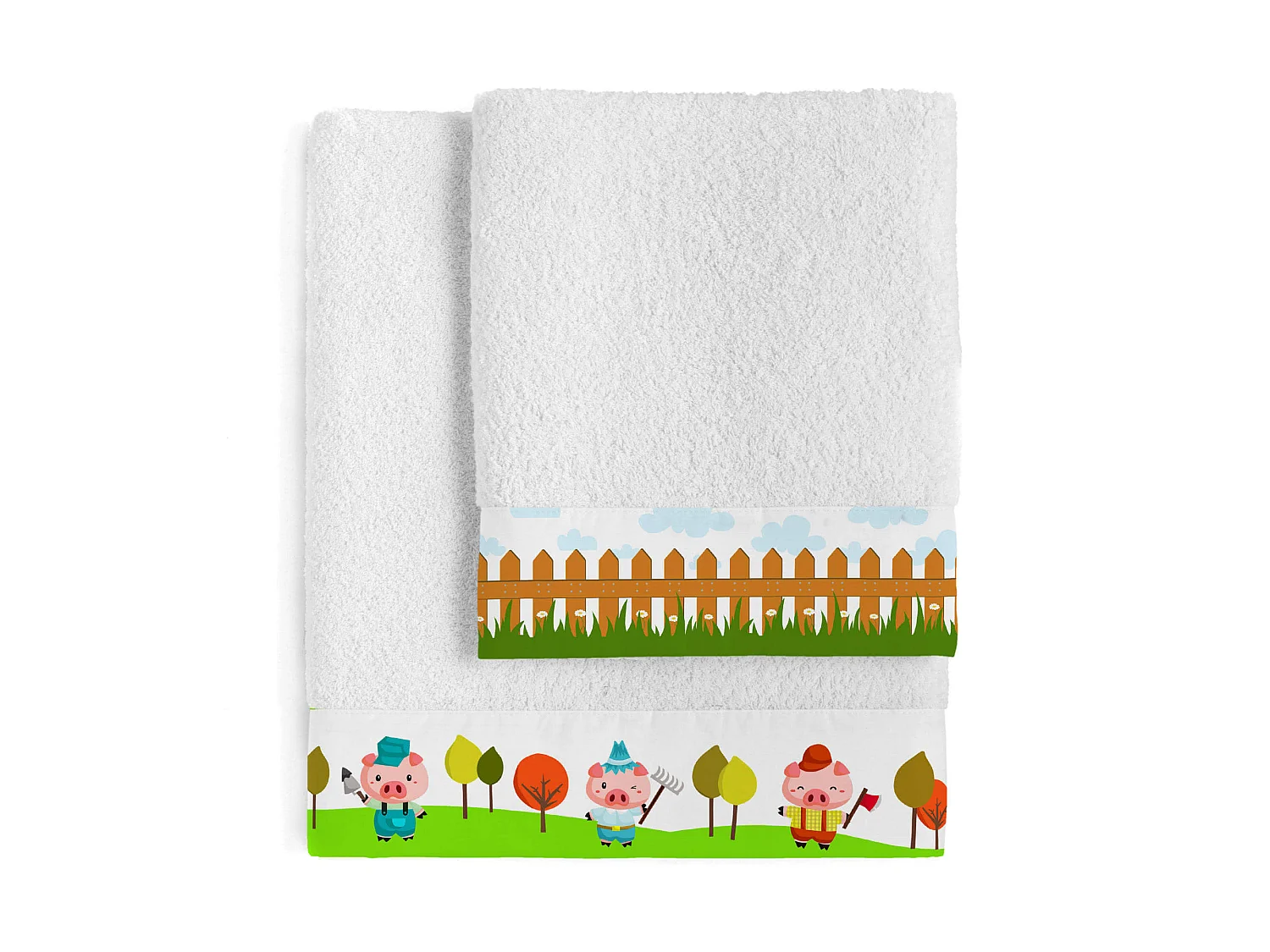 Juego toallas Pack de 2 Piggys