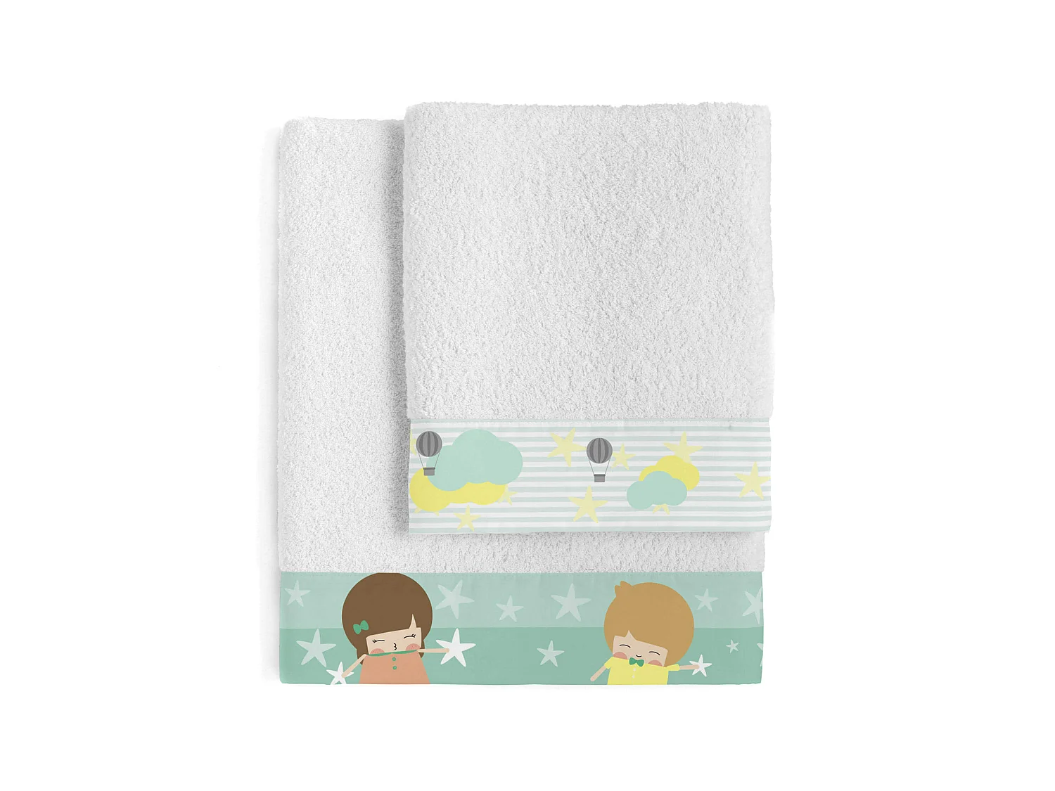 Set asciugamani Set di 2 pezzi Air balloon