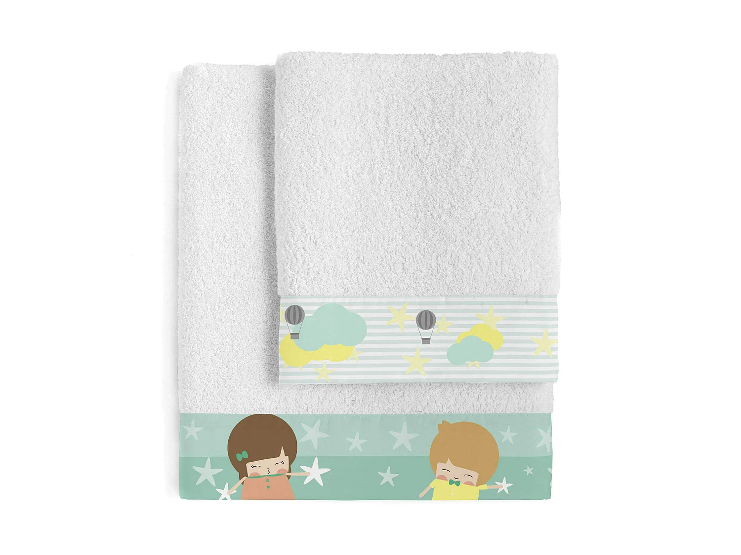 Juego toallas Pack de 2 Air balloon