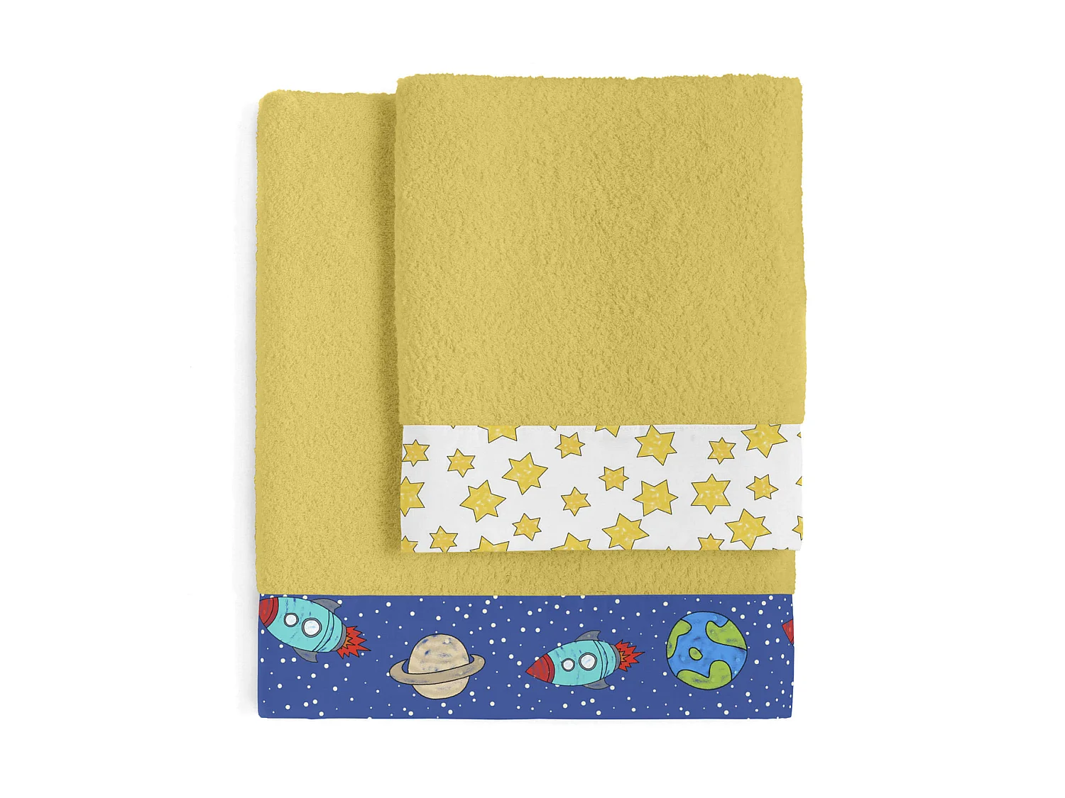 Set asciugamani Set di 2 pezzi Space rocket