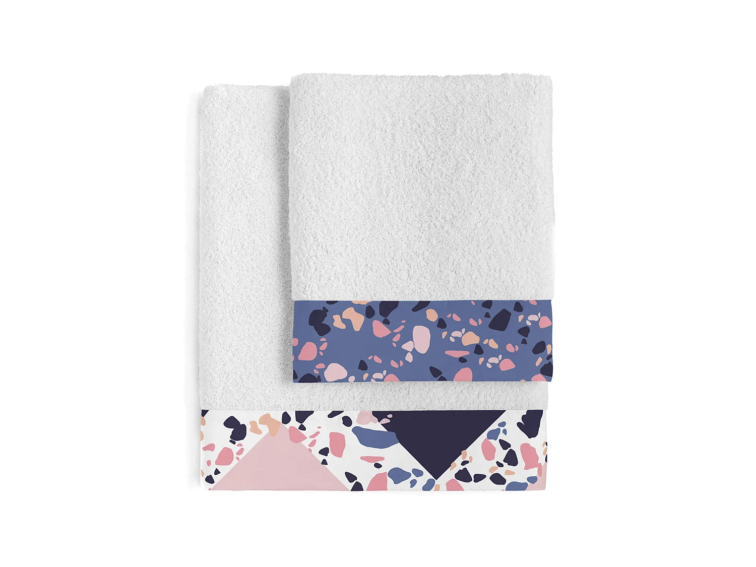 Lot de serviettes Pack de 2 Terrazzo