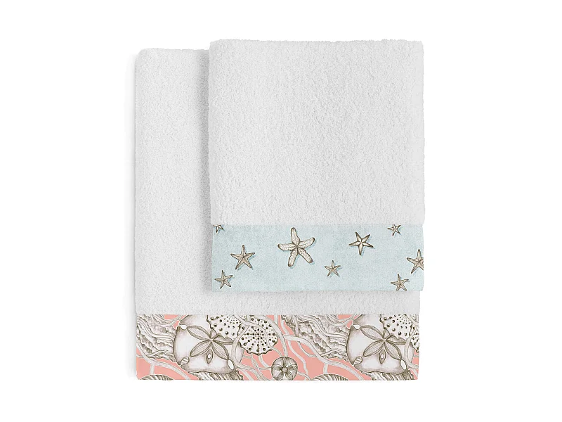 Handtuch- set Pack of 2 Coral reef