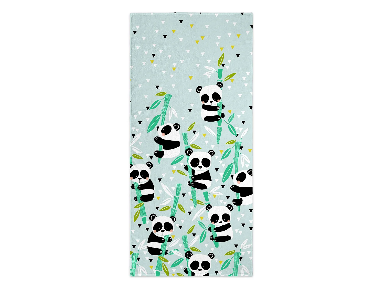 Asciugamano 70x150 cm Panda garden blue