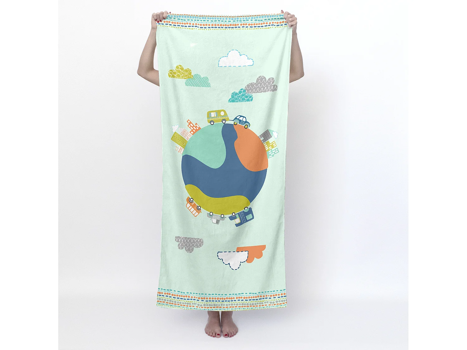 Serviette 70x150 cm Holidays