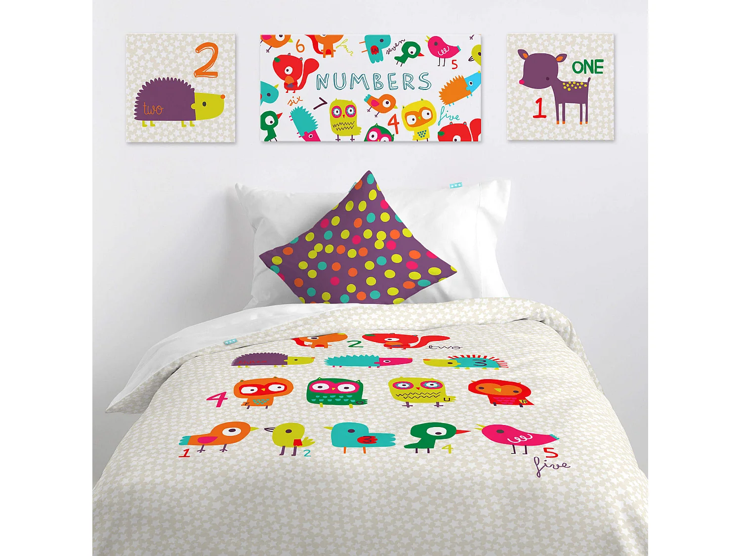 Wandkunst 27x54 cm Forest friends