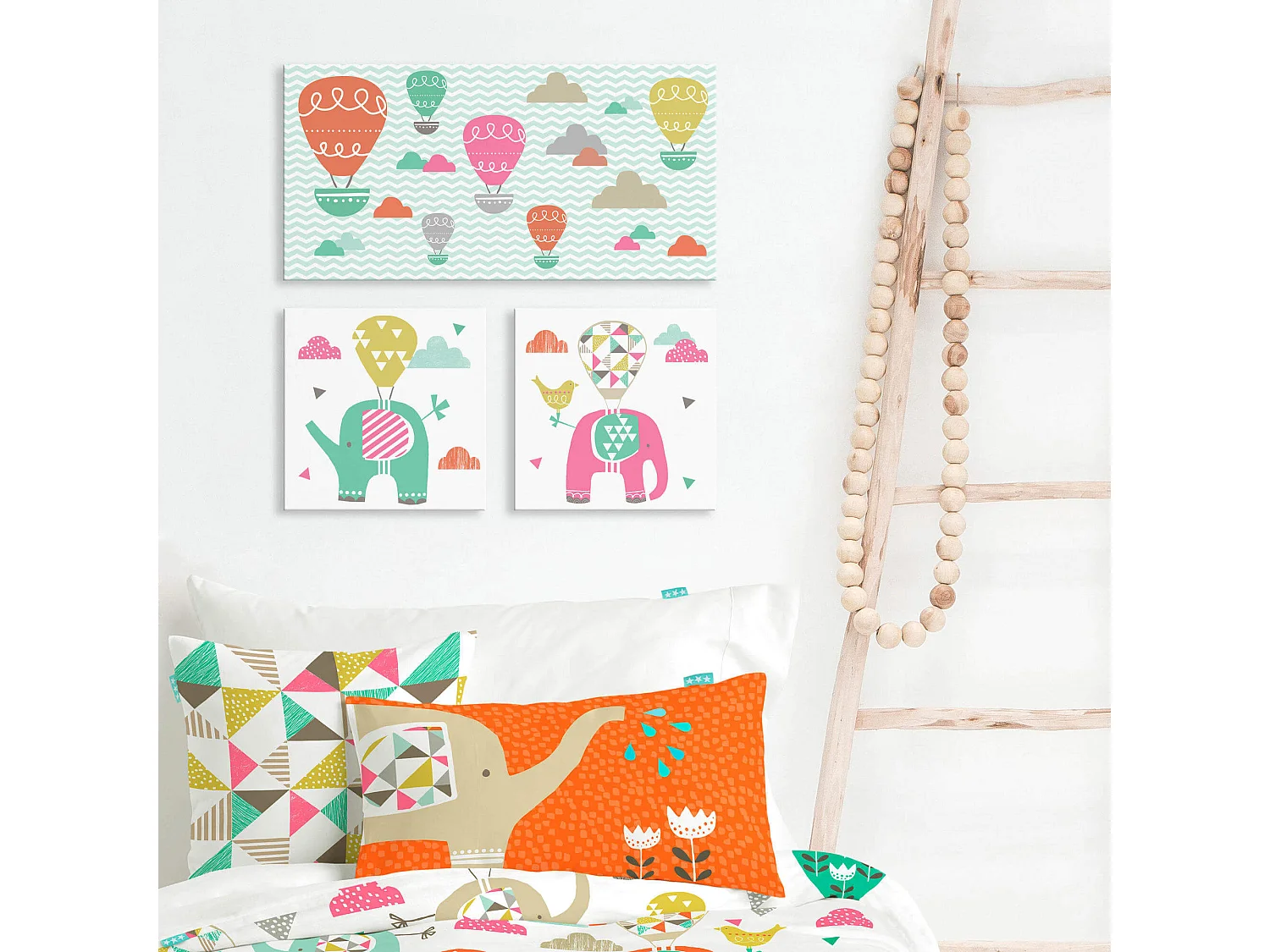 Lienzo 27x27 (B) cm Elephant parade