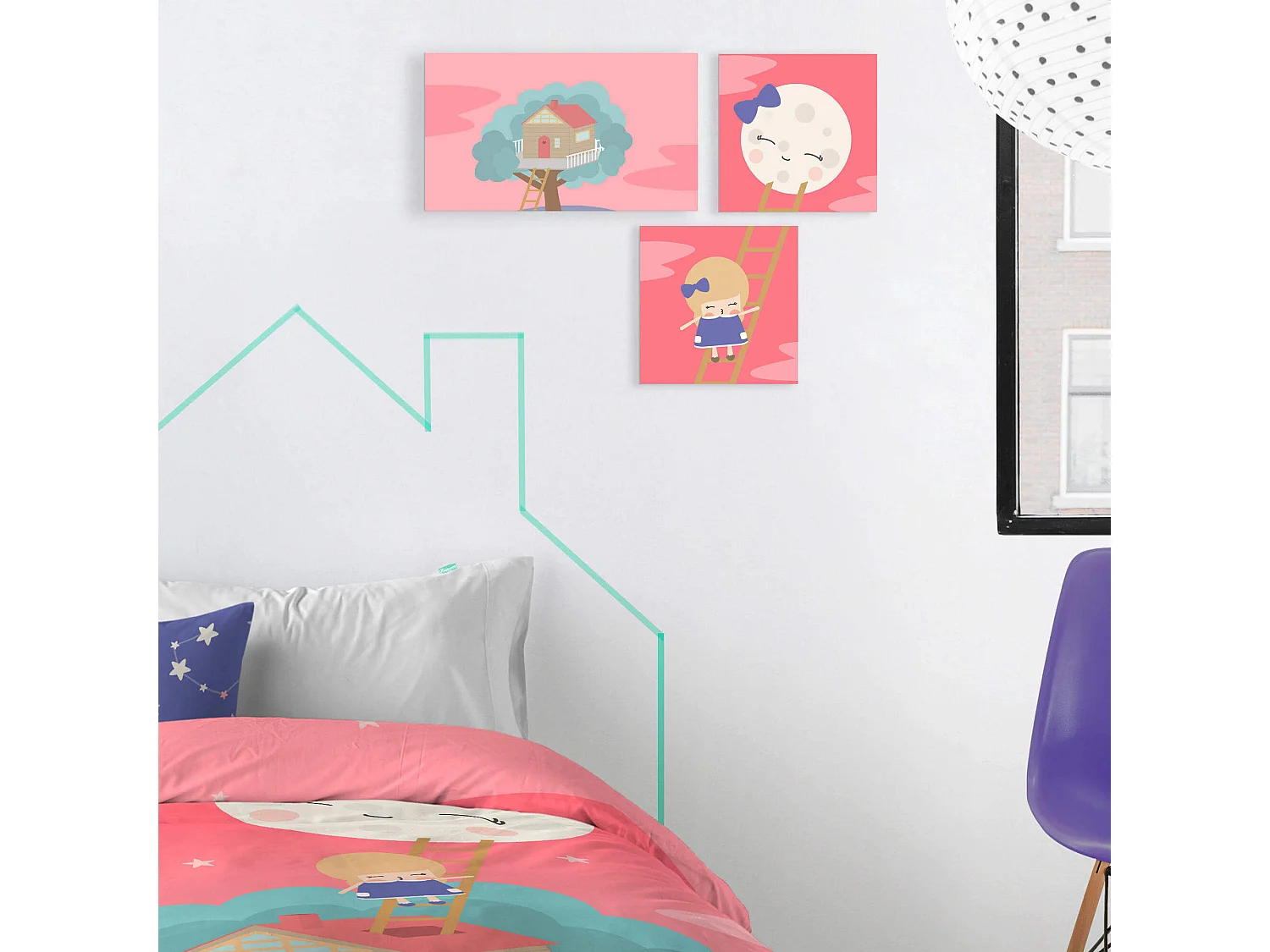 Lienzo 27x54 cm Moon dream