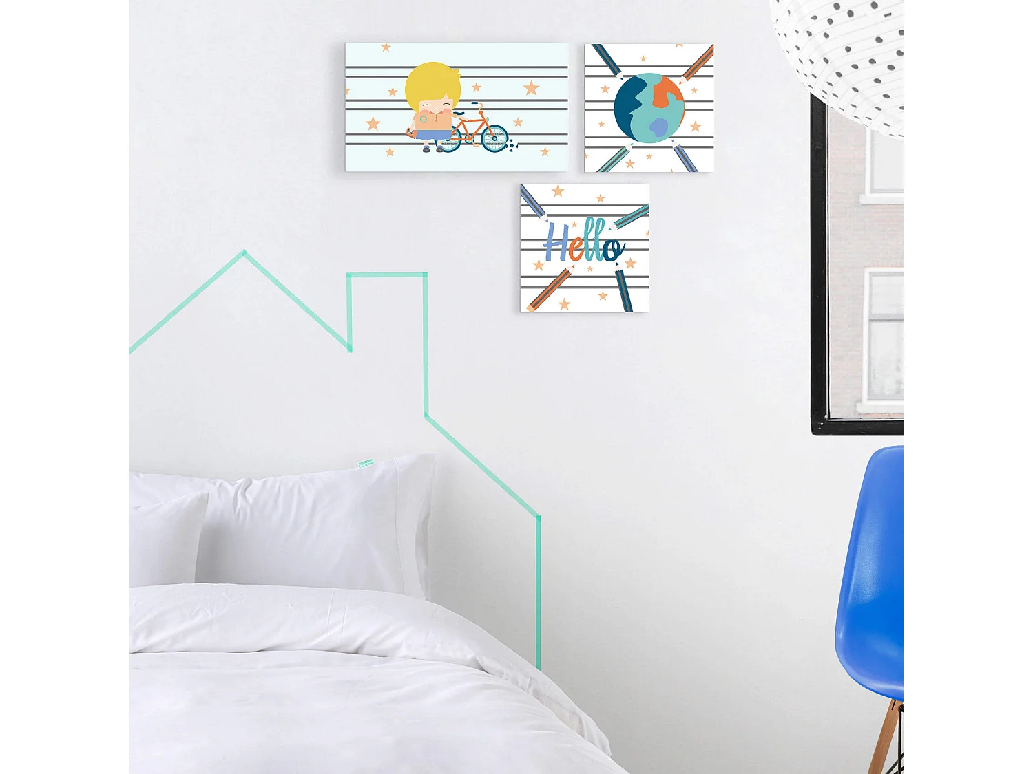 Wandkunst 27x54 cm Notebook