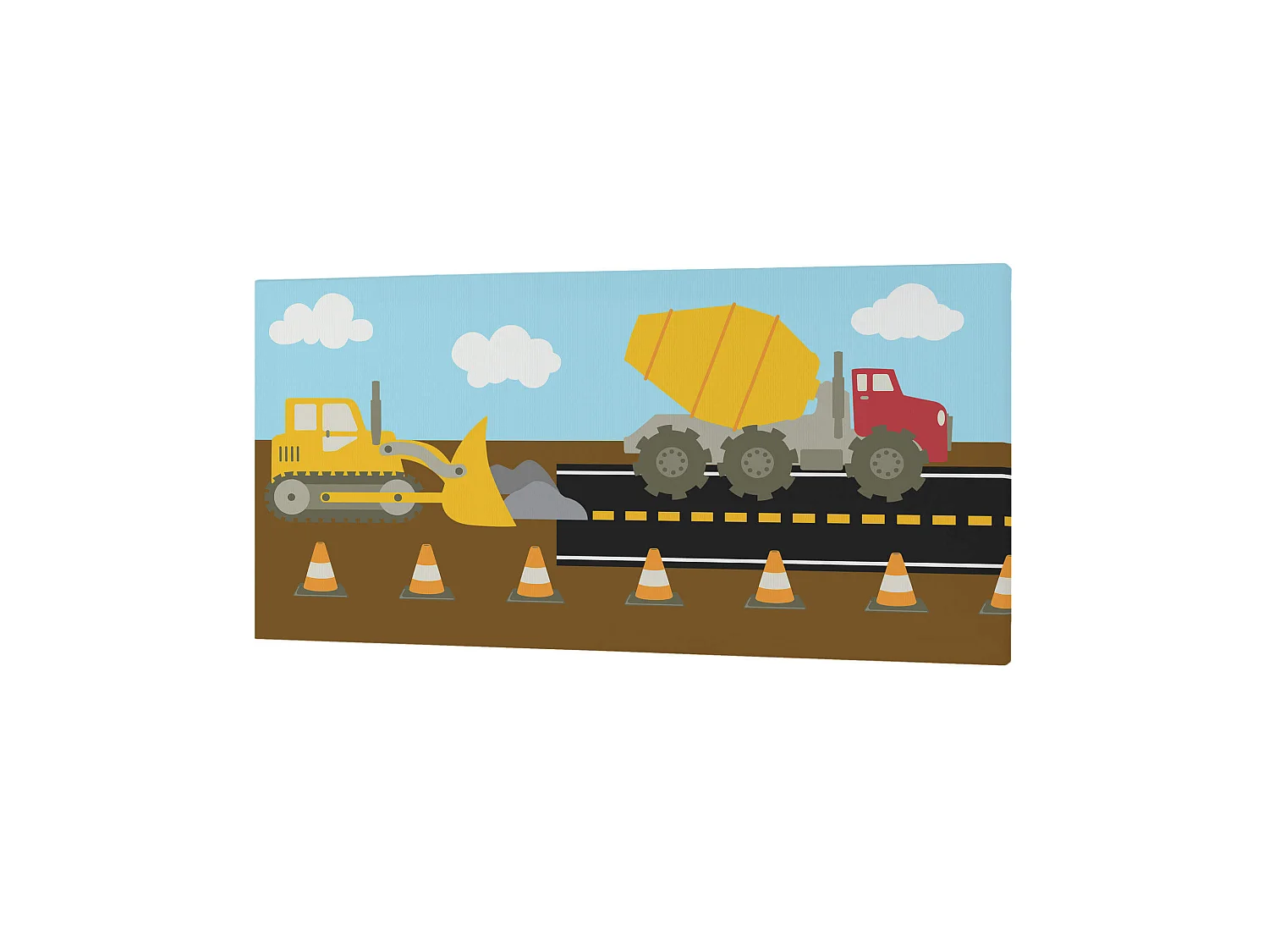 Toile 27x54 cm Machinery