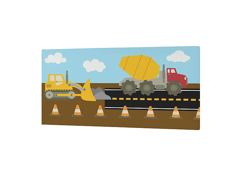 Wandkunst 27x54 cm Machinery