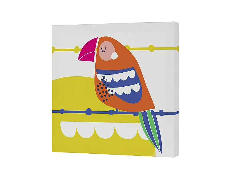 Wandkunst 27x27 cm Pretty parrots