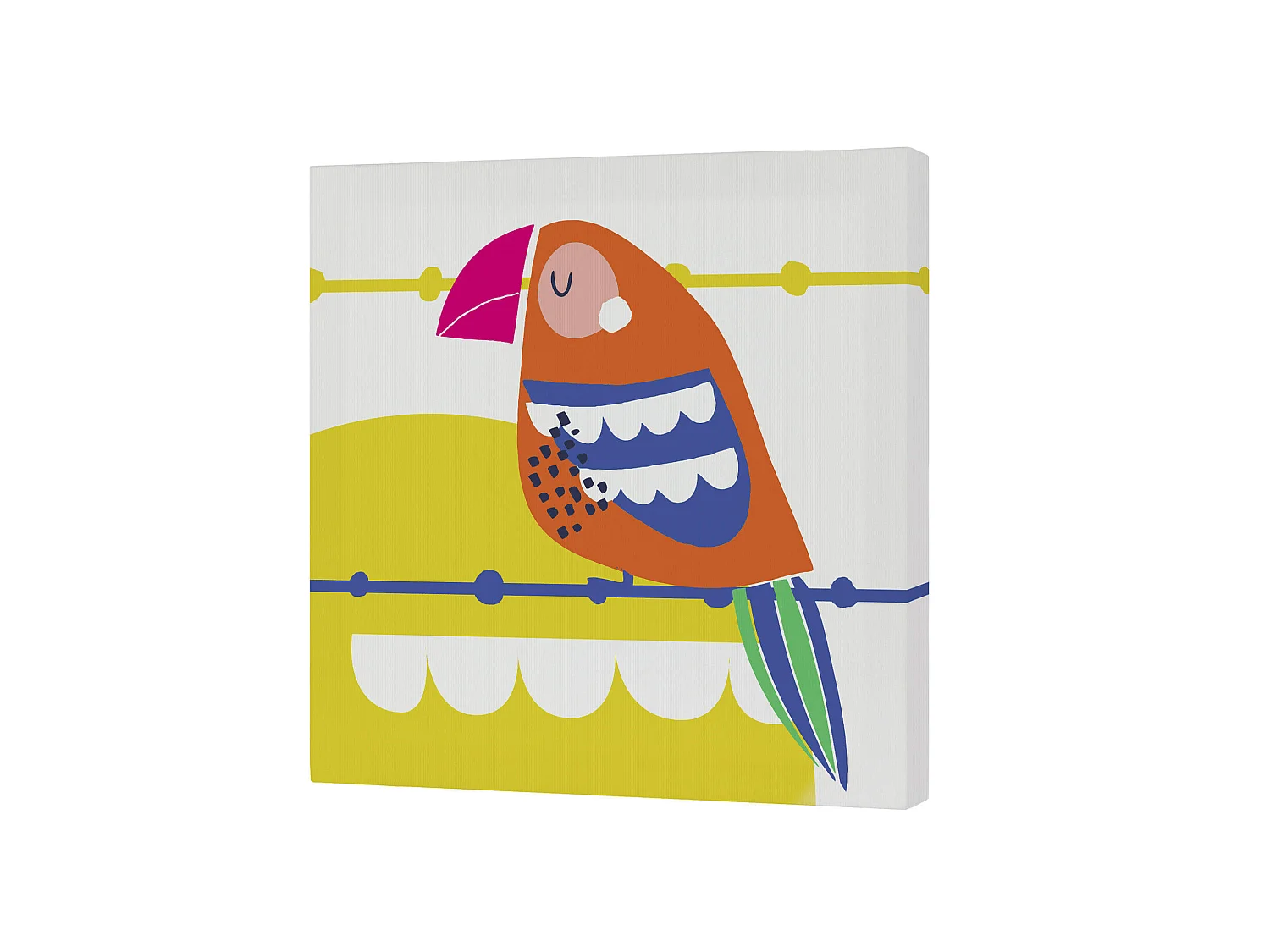 Wandkunst 27x27 cm Pretty parrots