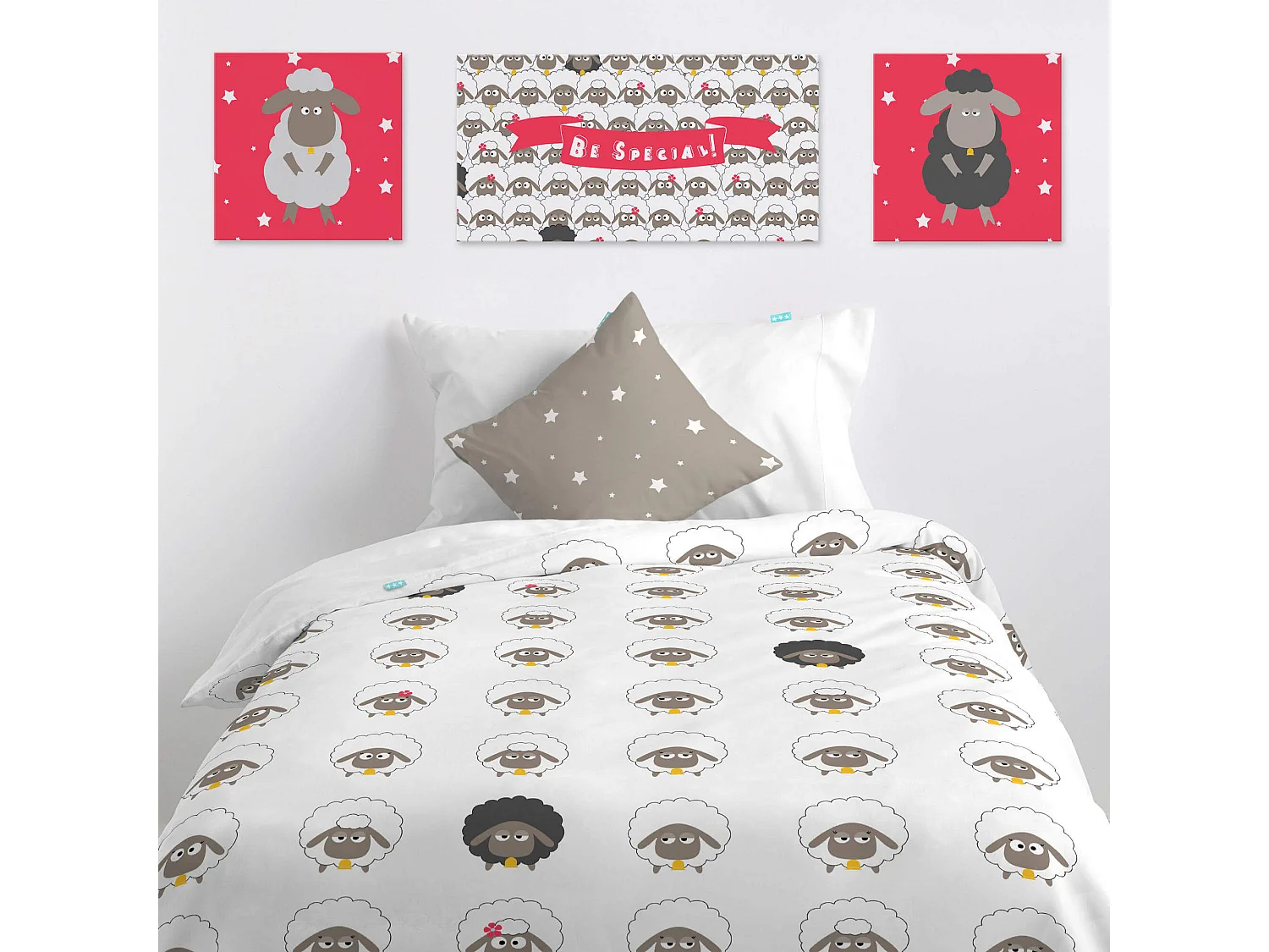 Lienzo 27x27 (B) cm Little sheep