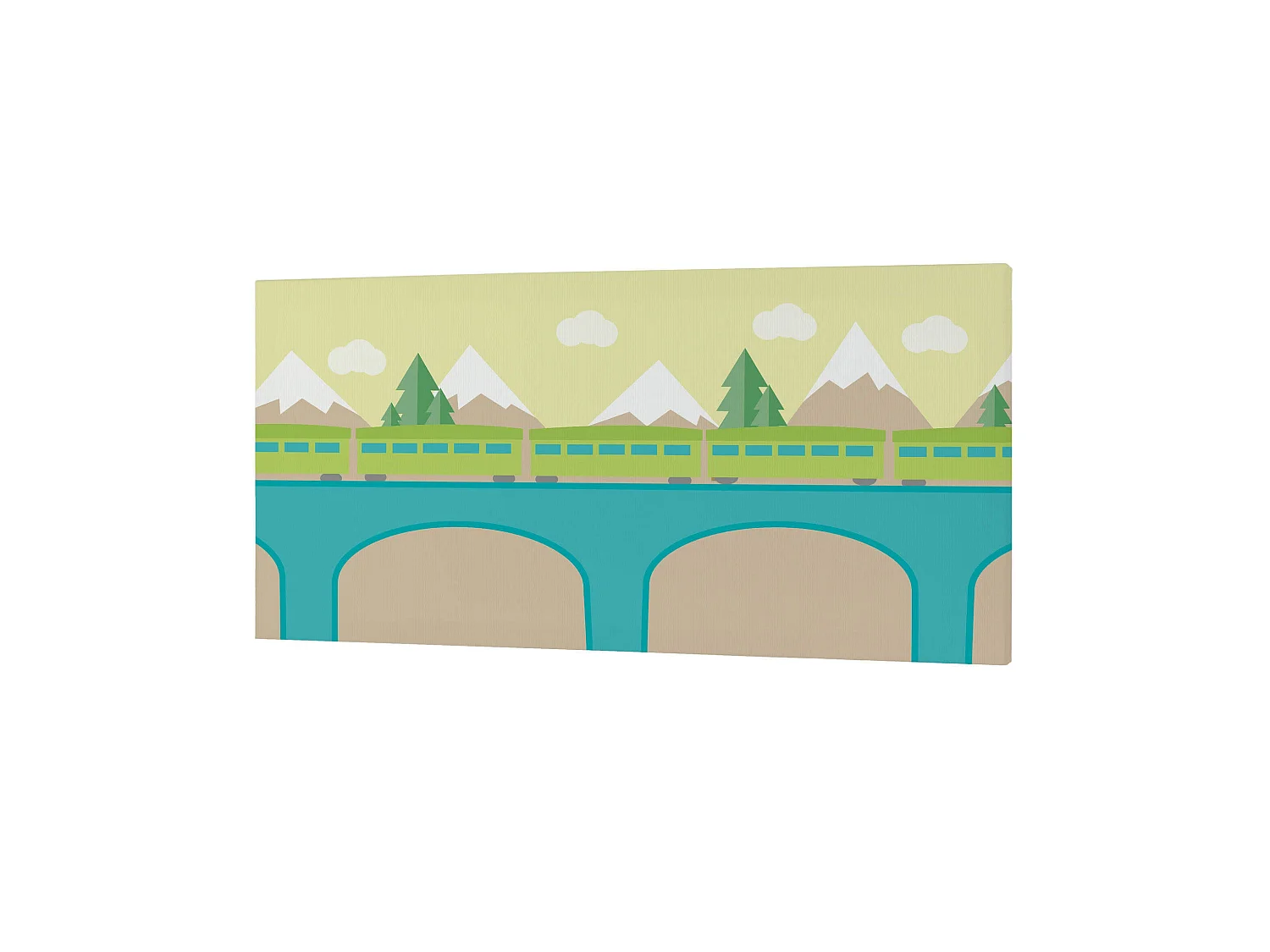 Lienzo 27x54 cm Train