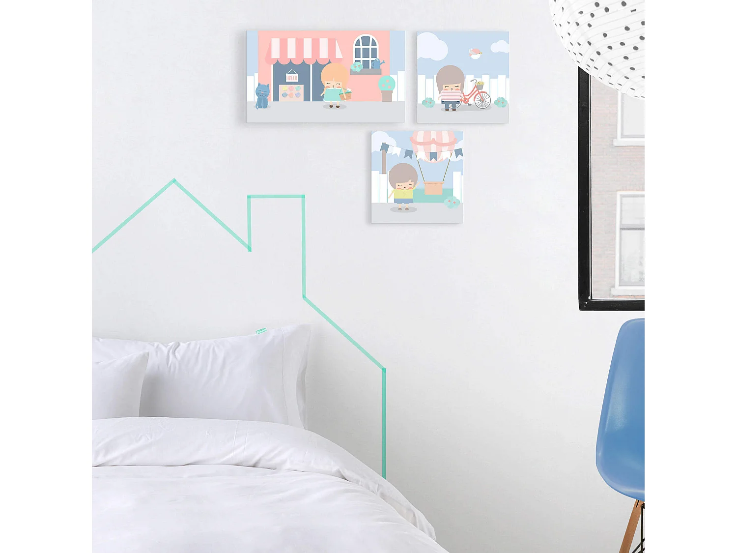 Wandkunst 27x27 (B) cm Neighbourhood