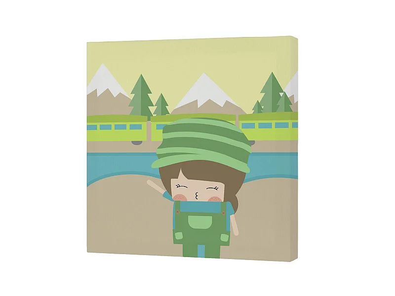 Lienzo 27x27 (B) cm Train