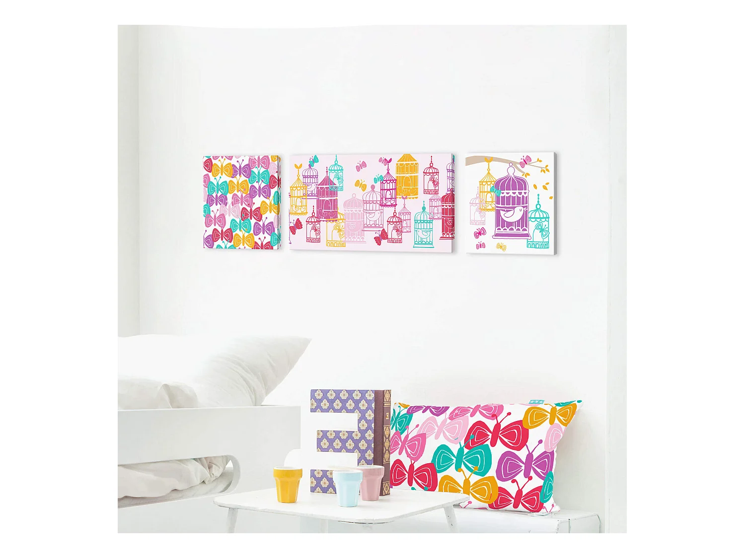 Wandkunst 27x27 cm Birdcage