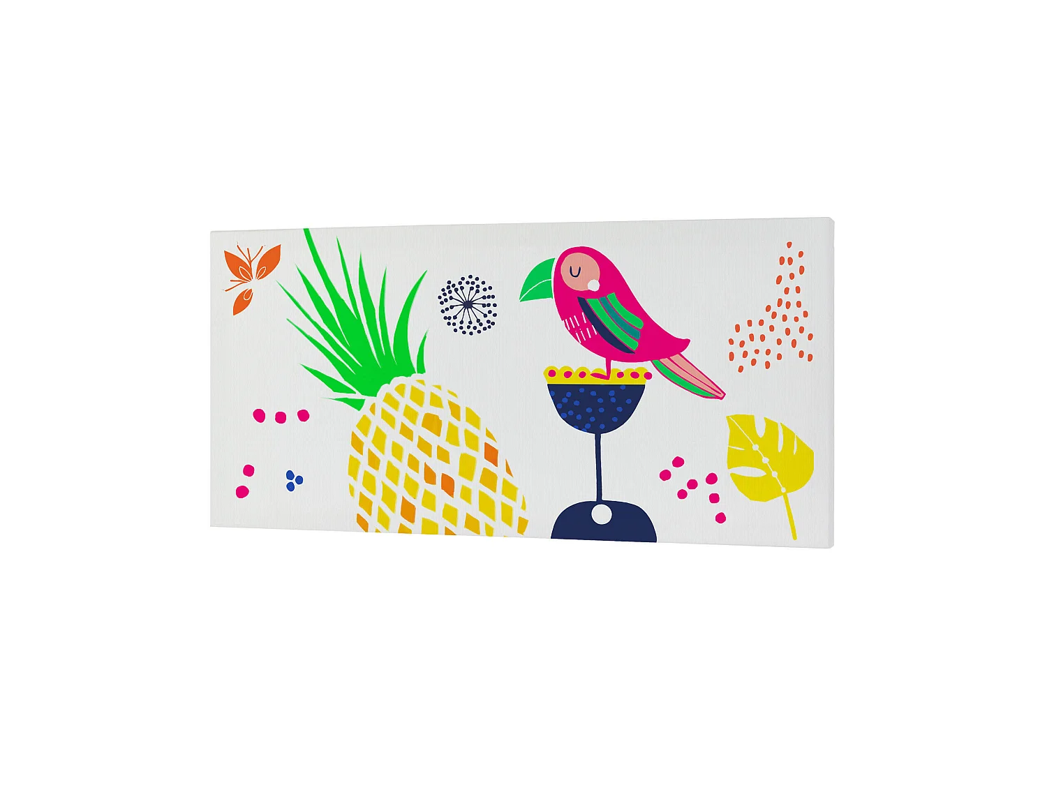 Lienzo 27x54 cm Pretty parrots