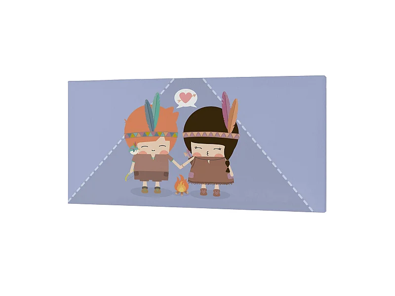 Wandkunst 27x54 cm Indian night