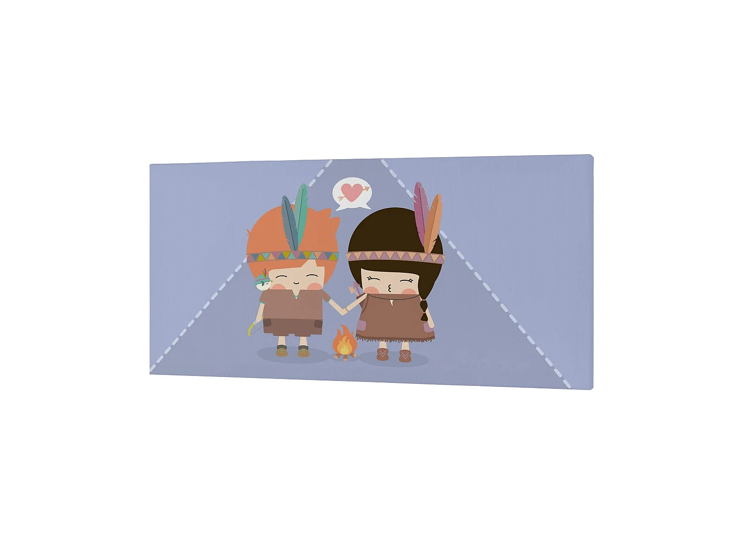 Wandkunst 27x54 cm Indian night