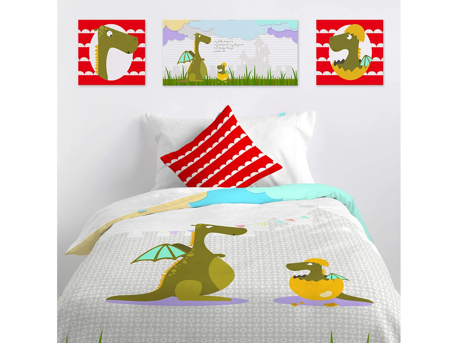 Lienzo 27x27 cm Dragon