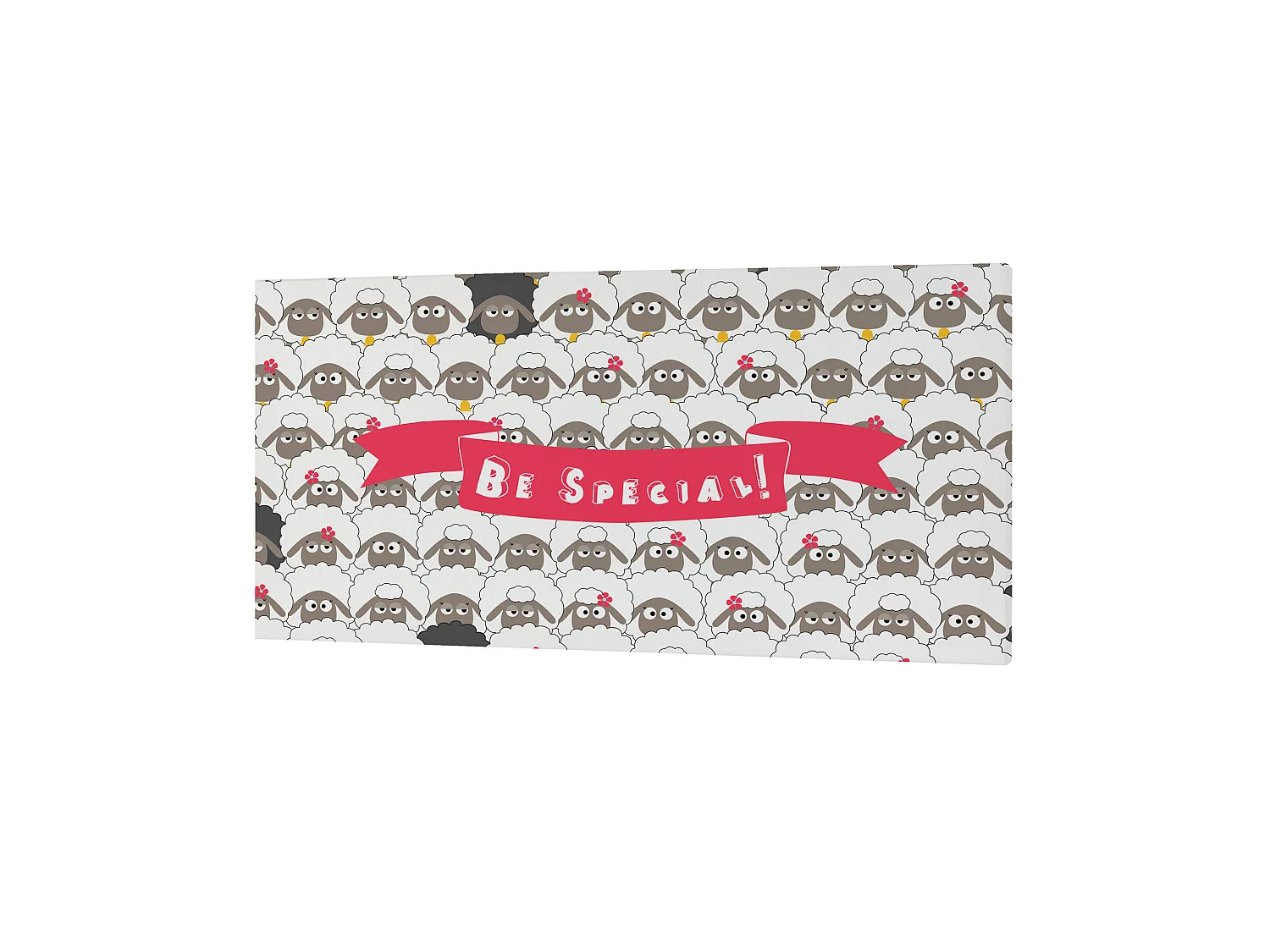 Wandkunst 27x54 cm Little sheep